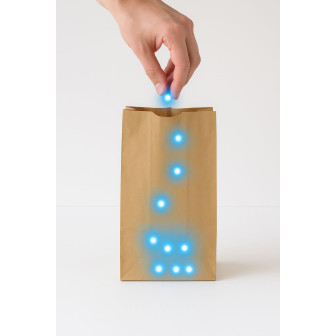 Bolsa de luces con desaparición lenta AZUL