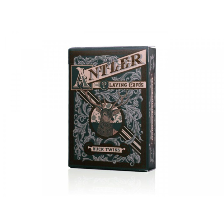Las Antler Buck Twins Playing Cards (Verde) | TodoMagia
